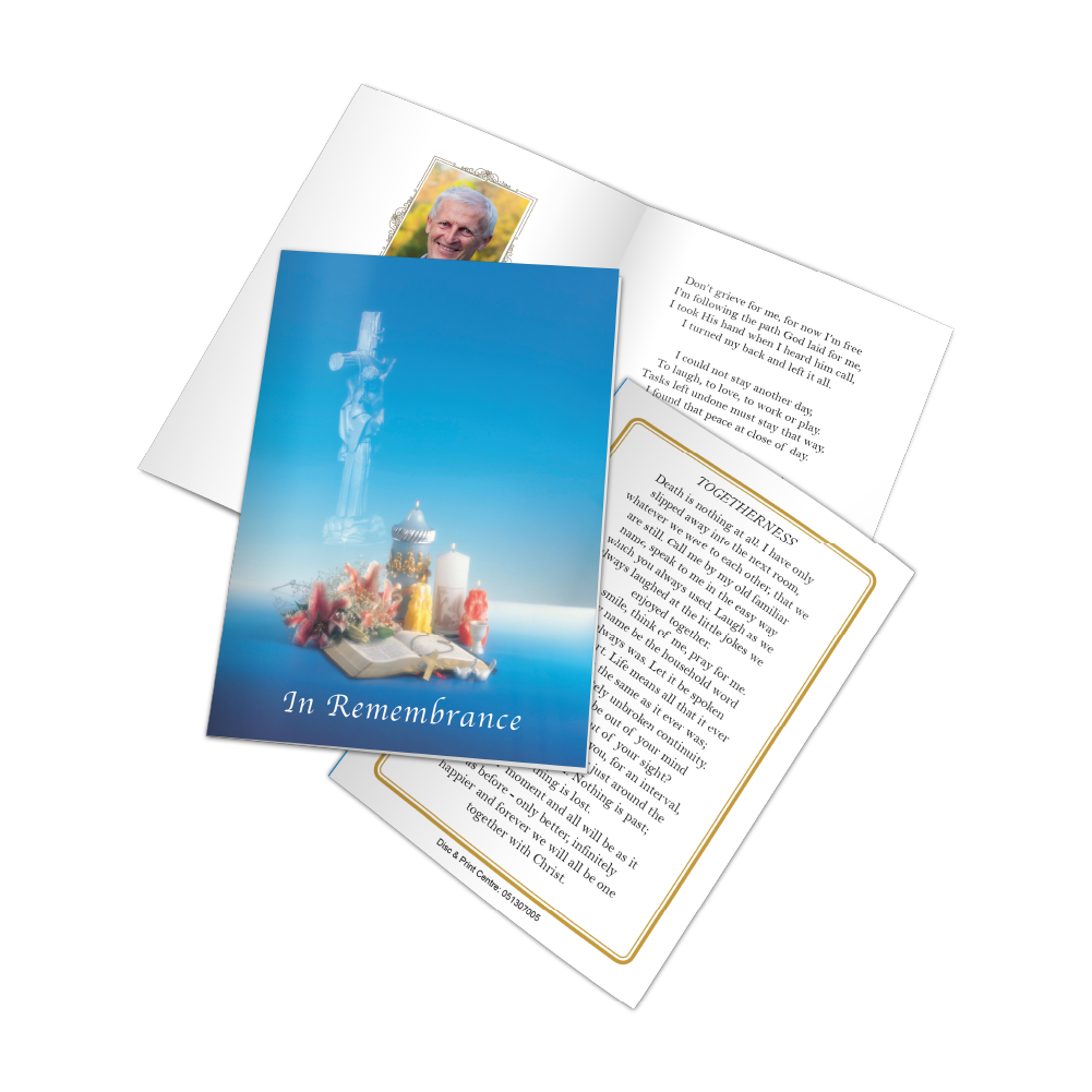 Memorial card design MCF-001