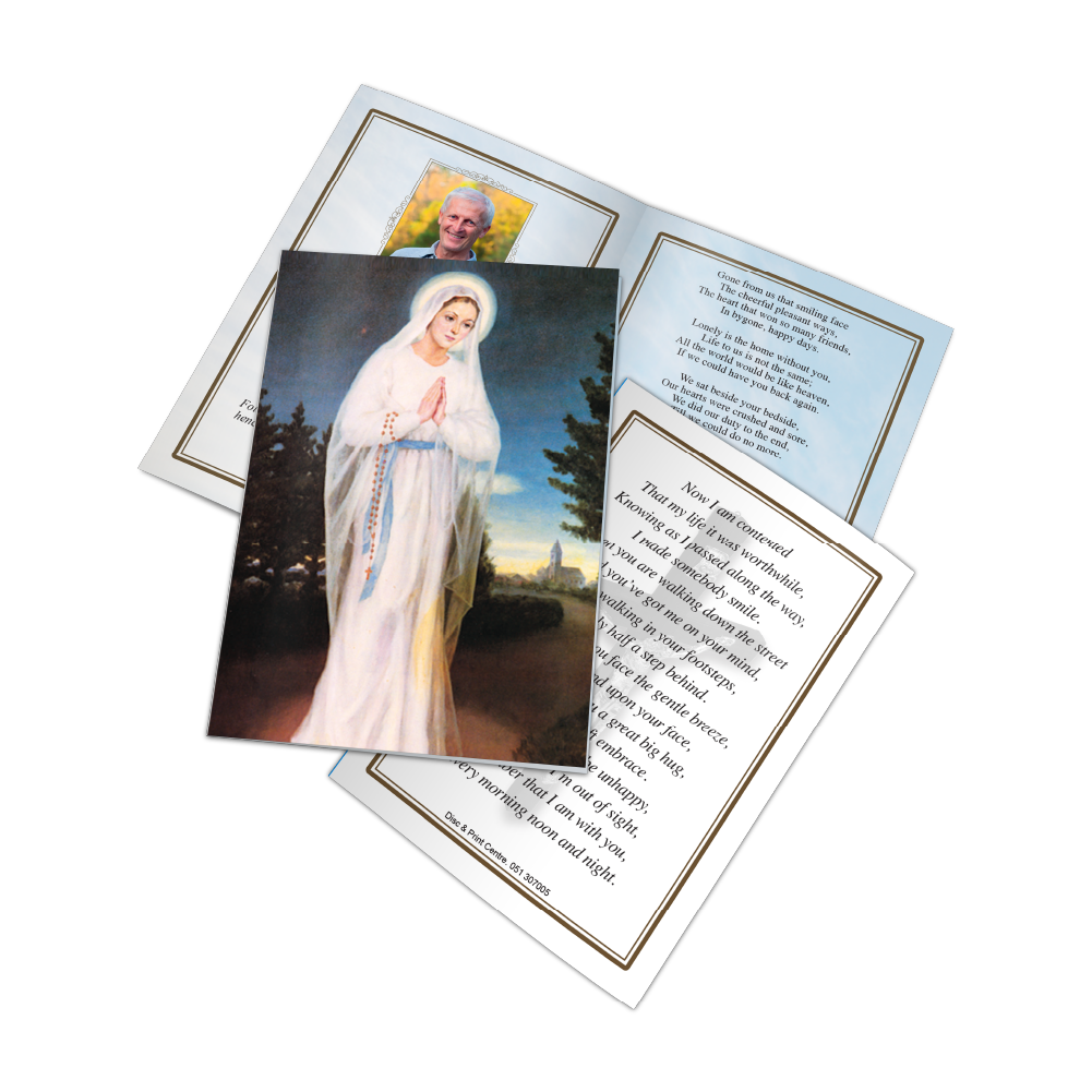 Memorial card design MCF-005