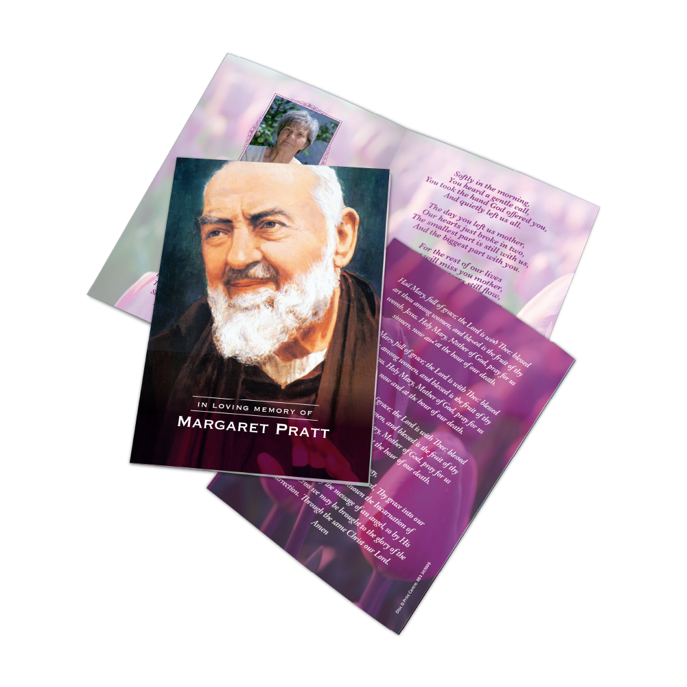 Memorial card design MCF-008