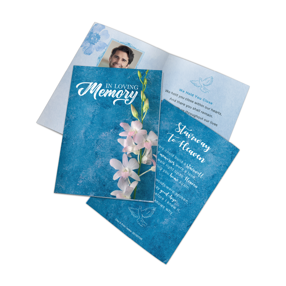 Memorial card design MCF-019