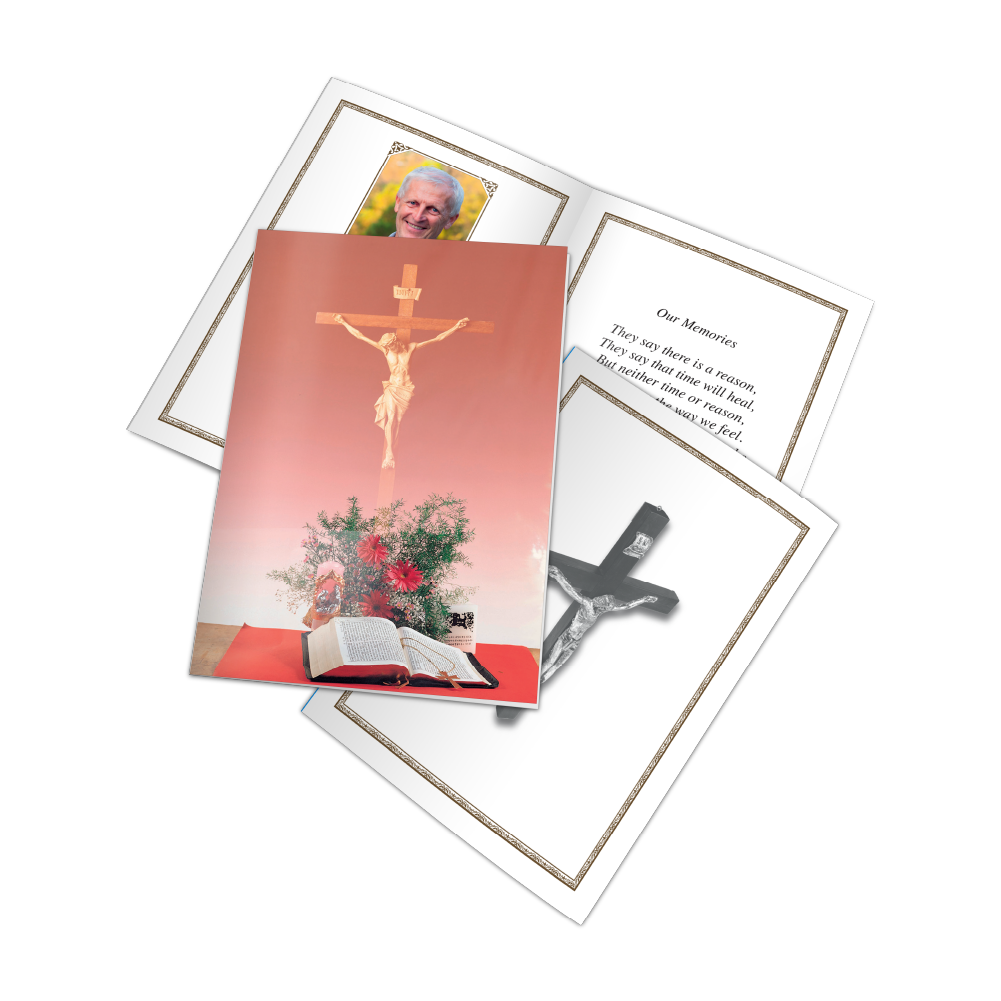 Memorial card design MCF-021