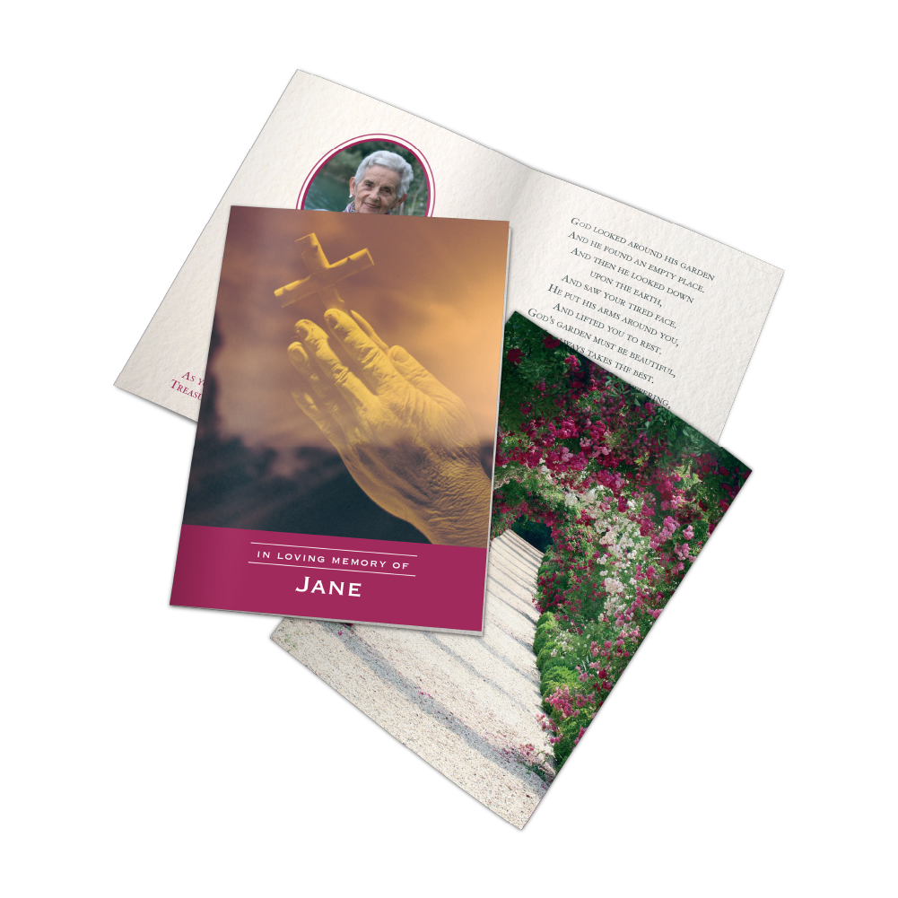Memorial card design MCF-024